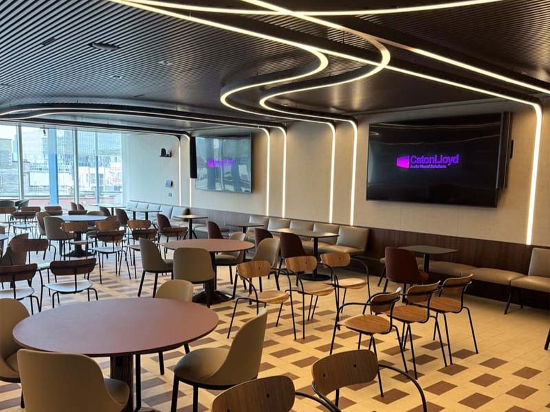 Completed AV installation for CoStar Group's London office.