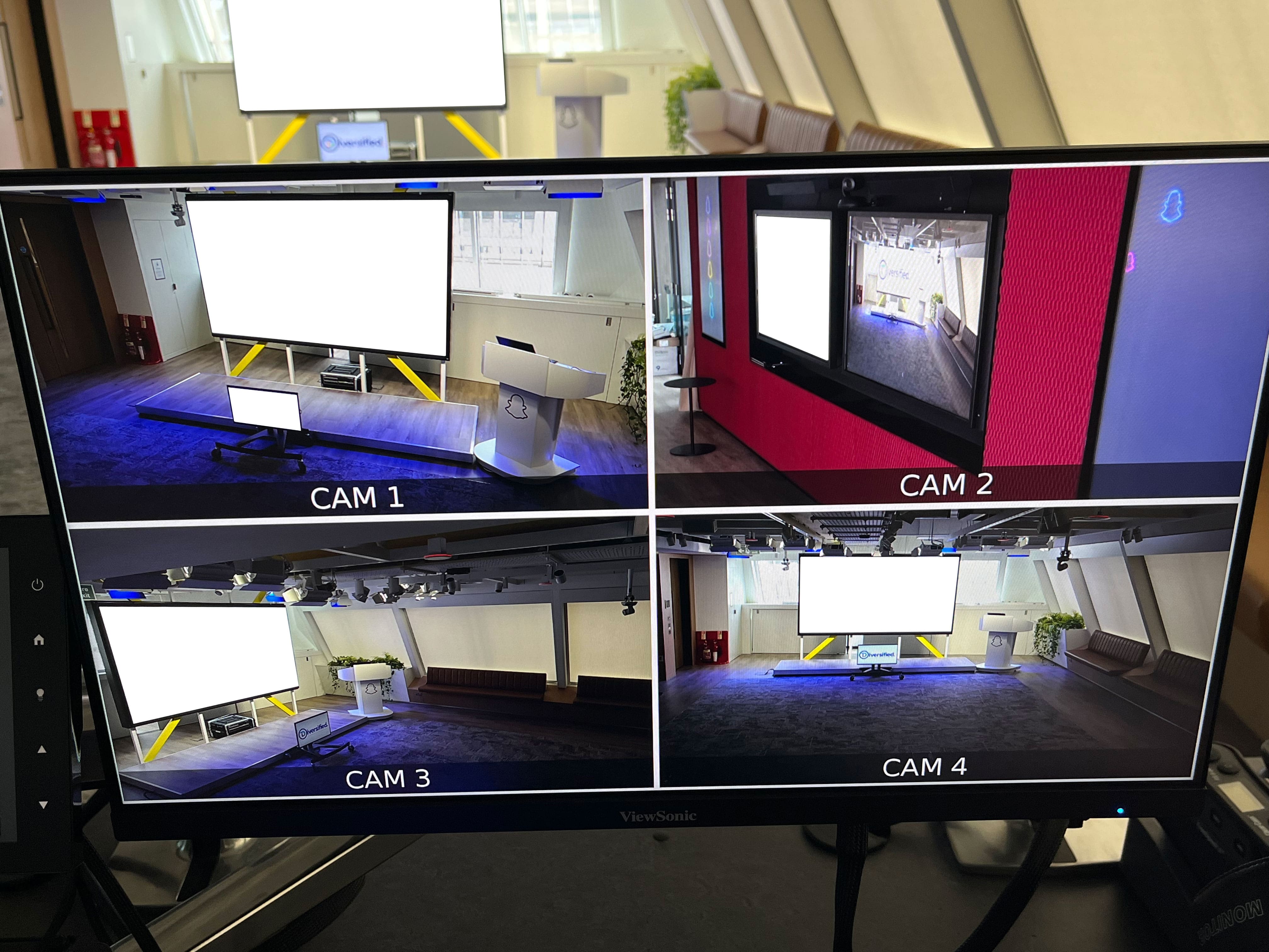 Audio visual installation for events space, London | CatonLloyd Audio Visual