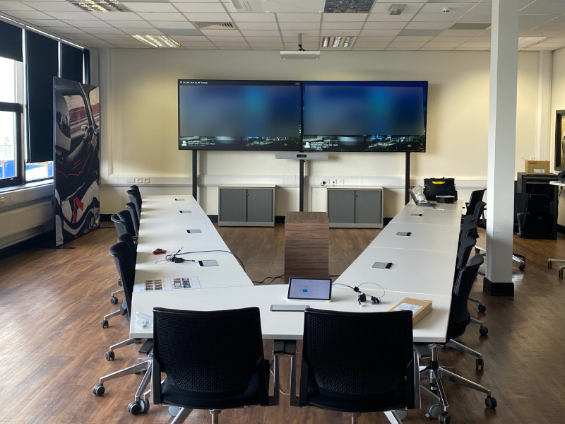 Completed professional conferencing suite installation by CatonLloyd.