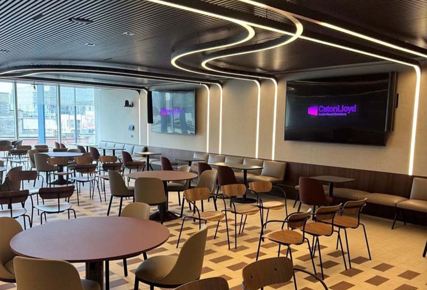 Audio visual installation for CoStar groups collaboration office space