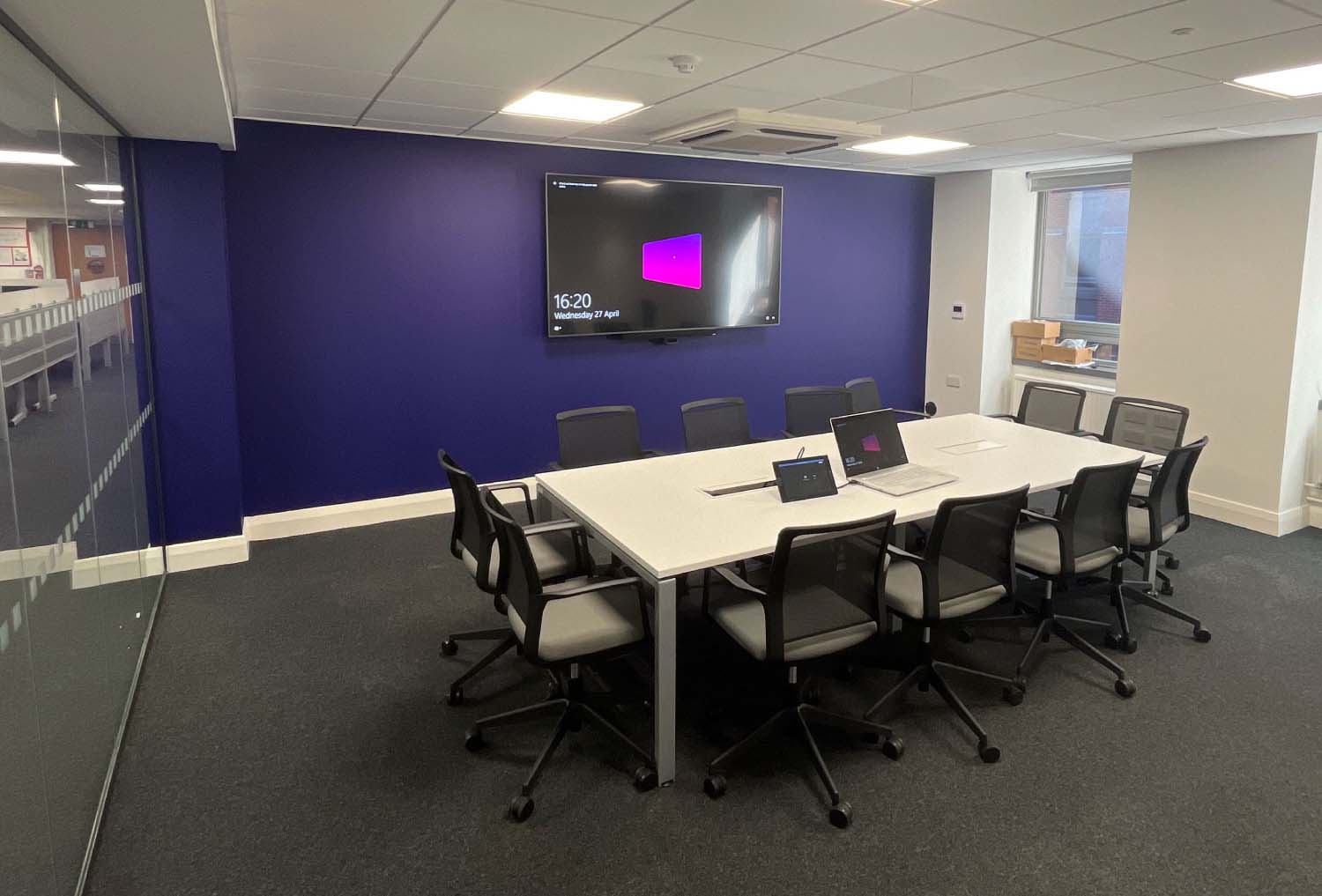 Audio visual installation for leading insurer in Brighton.