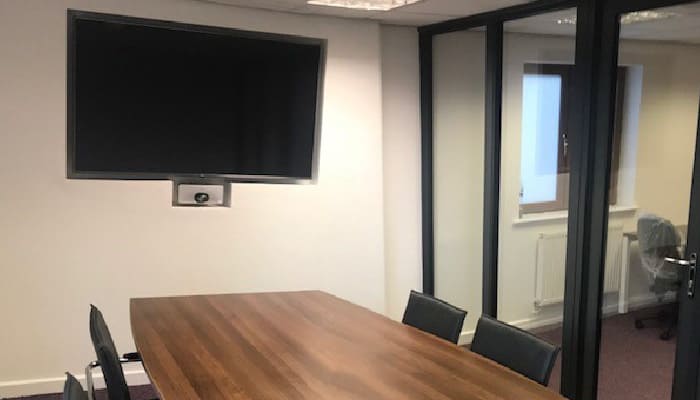 Photo of a audio visual system installed for a business based in Manchester, UK